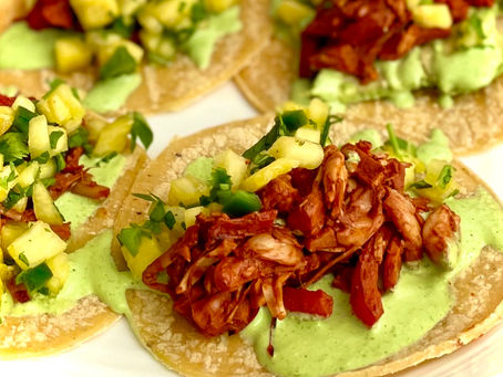 Pulled Jackfruit Tacos Al Pastor, Vegan, GF