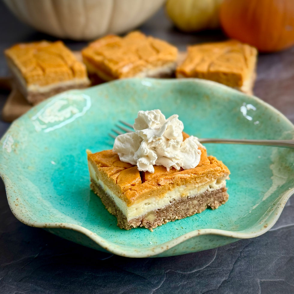Vegan Pumpkin Cheesecake Bars