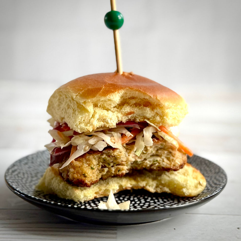 Salmon Burger Sliders