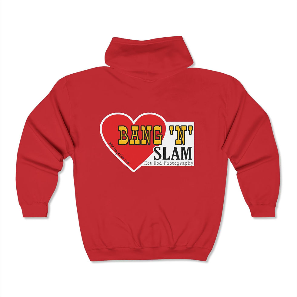 Thumbnail: Bang'n'Slam Hooker Zip-Up Hoodie (Black, White, Red)