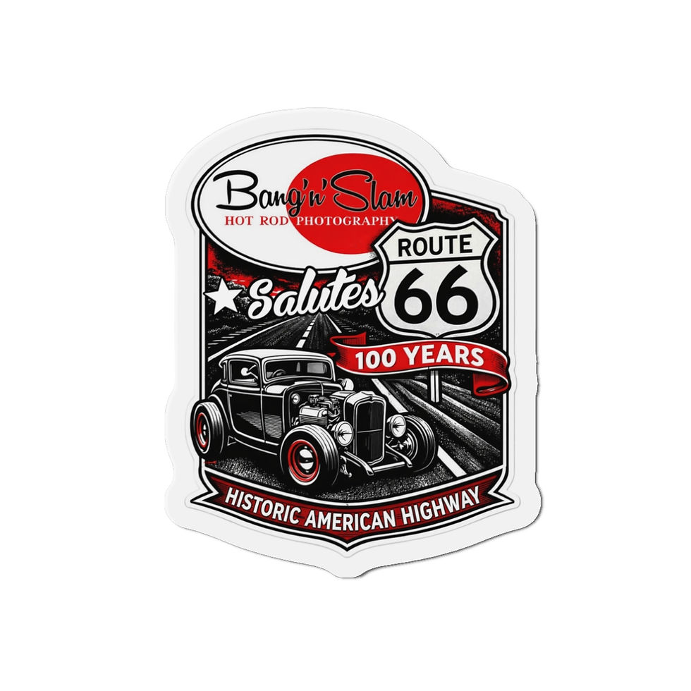 Thumbnail: Bang'n'Slam Salutes 100 Years of Route 66 - Die-Cut Magnet