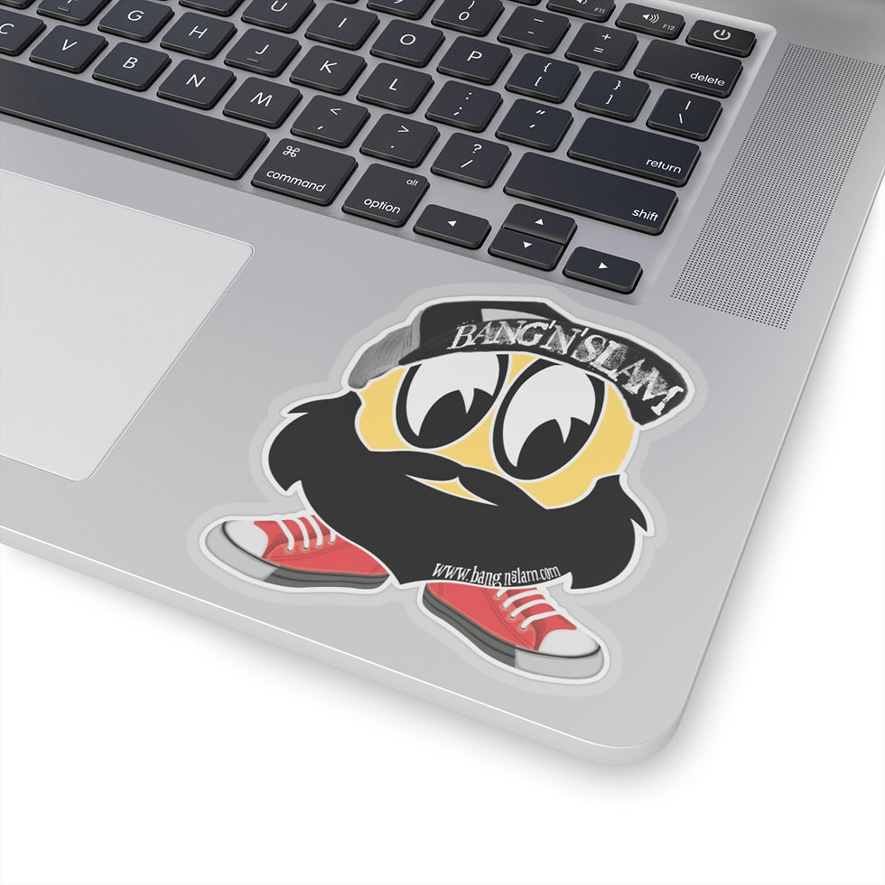 Thumbnail: Cool Bearded Emoji Kiss-Cut Stickers