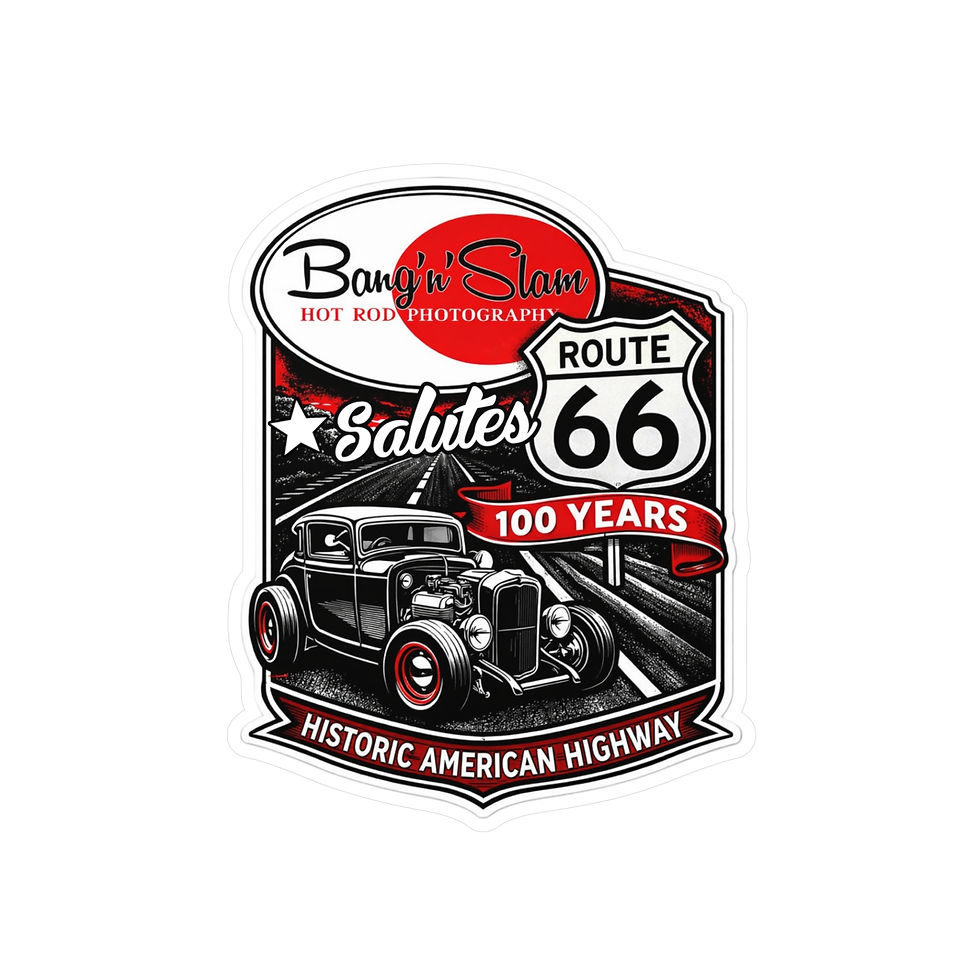 Thumbnail: Bang'n'Slam Salutes 100 Years of Rt 66 - Die Cut Sticker