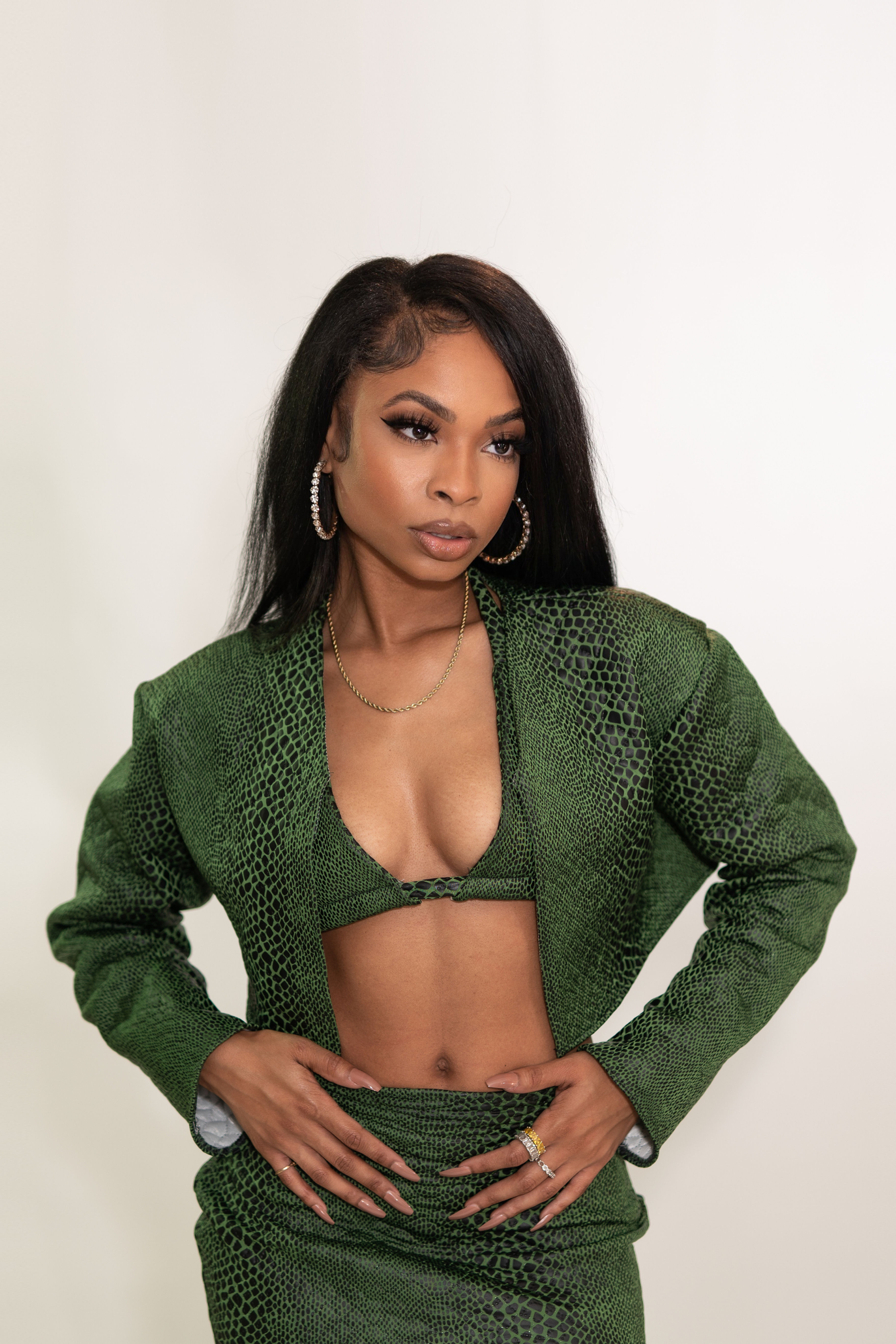 ANIMAL PRINT CROPPED JACKET