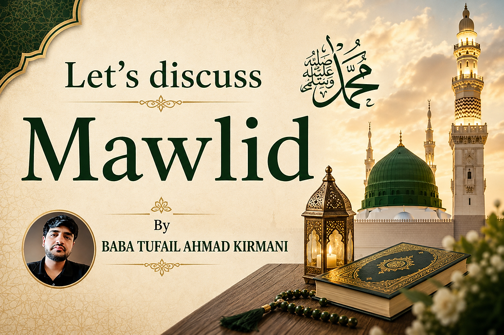 Let's discuss the mawlid