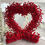 Thumbnail: 8ft Luxury Red Rose Heart Shaped Floral