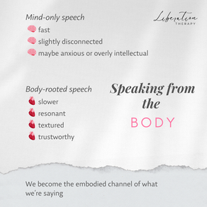 Speaking from the Body