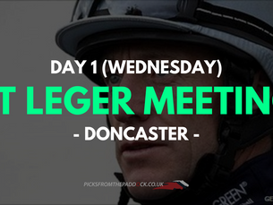 DONCASTER ST LEGER MEETING - DAY 1 (WEDNESDAY)
