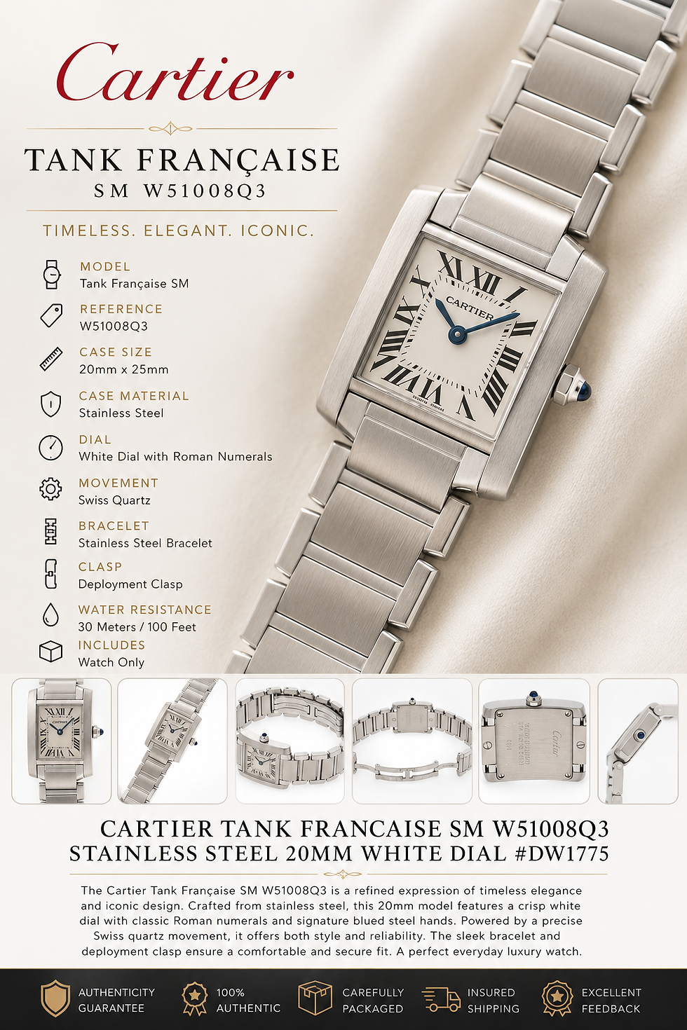 Thumbnail: Cartier tank 20mm