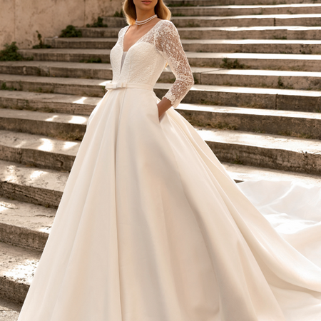Robe de mariée princesse satin