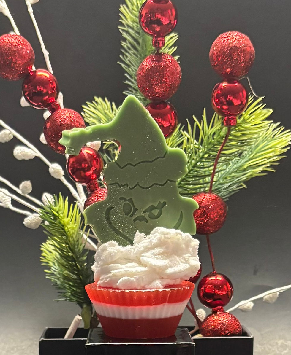 Grinch Soap Cupcake
