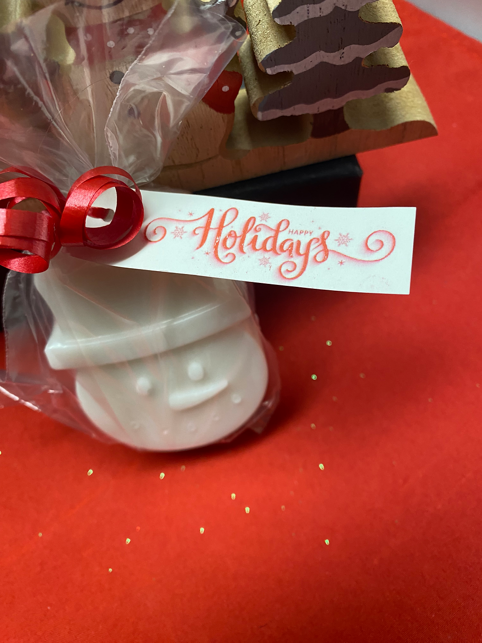 Thumbnail: Snowman Soap Favor with Tag