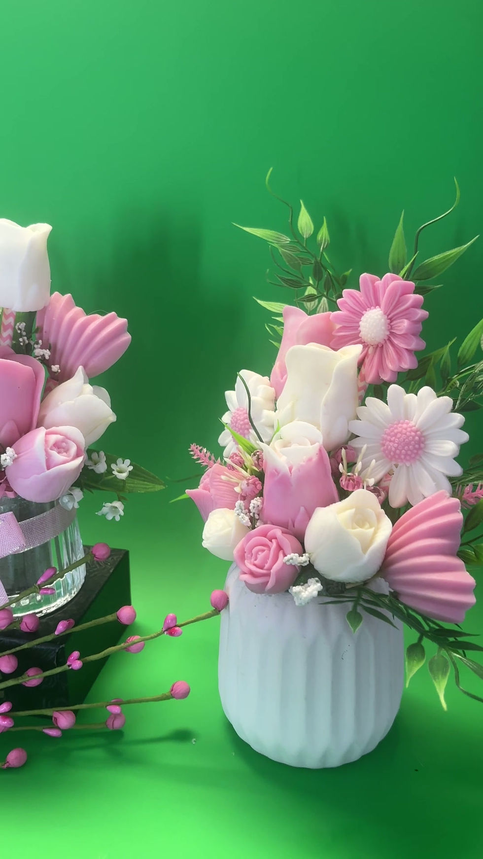 Pink flower Soap Bouquet Video
