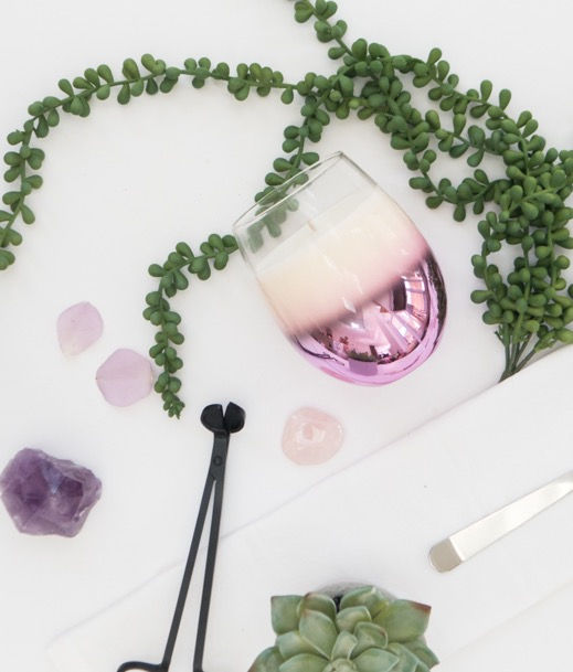 Thumbnail: Stemless Glass Ombre Pink  (Large 400gms)