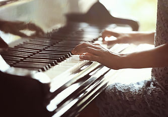 A person playing the piano