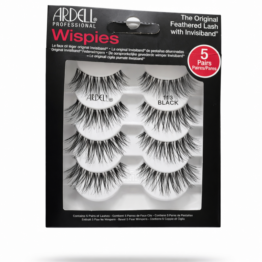 Ardell 113 Wispies Black Eyelashes - 5 Pack Bundle