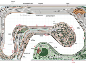 HO D&RGW track plan for Jim Bell