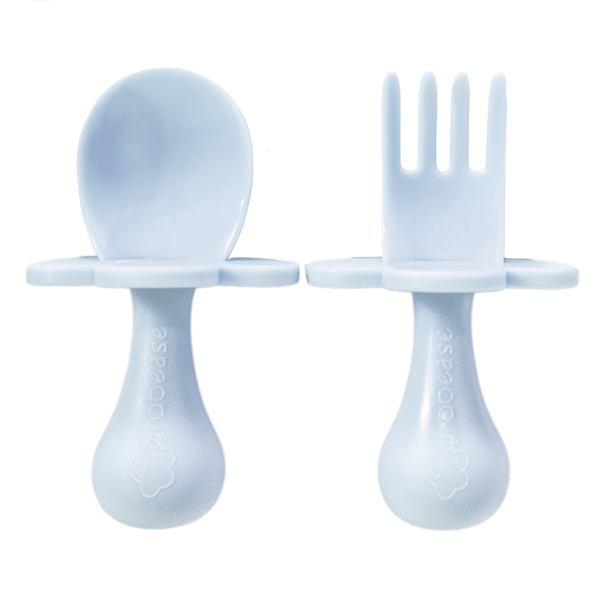 Grabease Self Feeding Spoon and Fork Set - Ice Blue