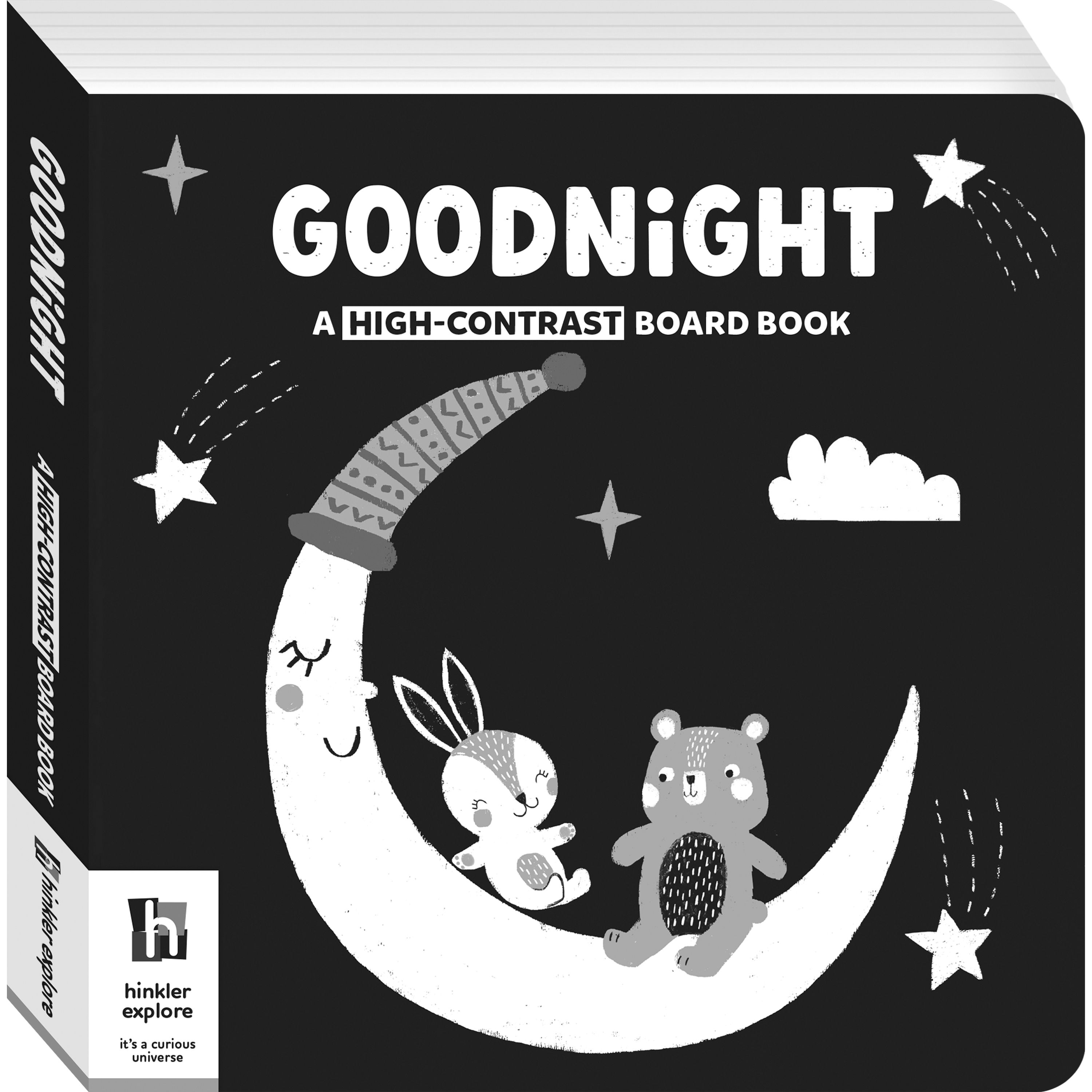 Hinkler Explore Goodnight: A High-Contrast Board Book