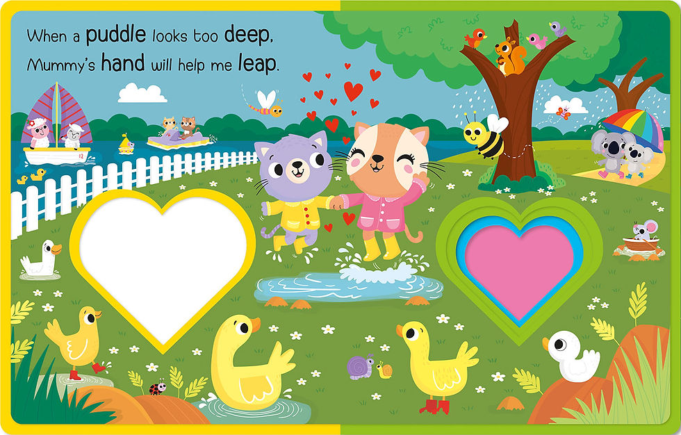 Thumbnail: Heartfelt Felt Board Book - Mummy Loves Me