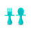 Thumbnail: Grabease Self Feeding Spoon and Fork Set - Teal