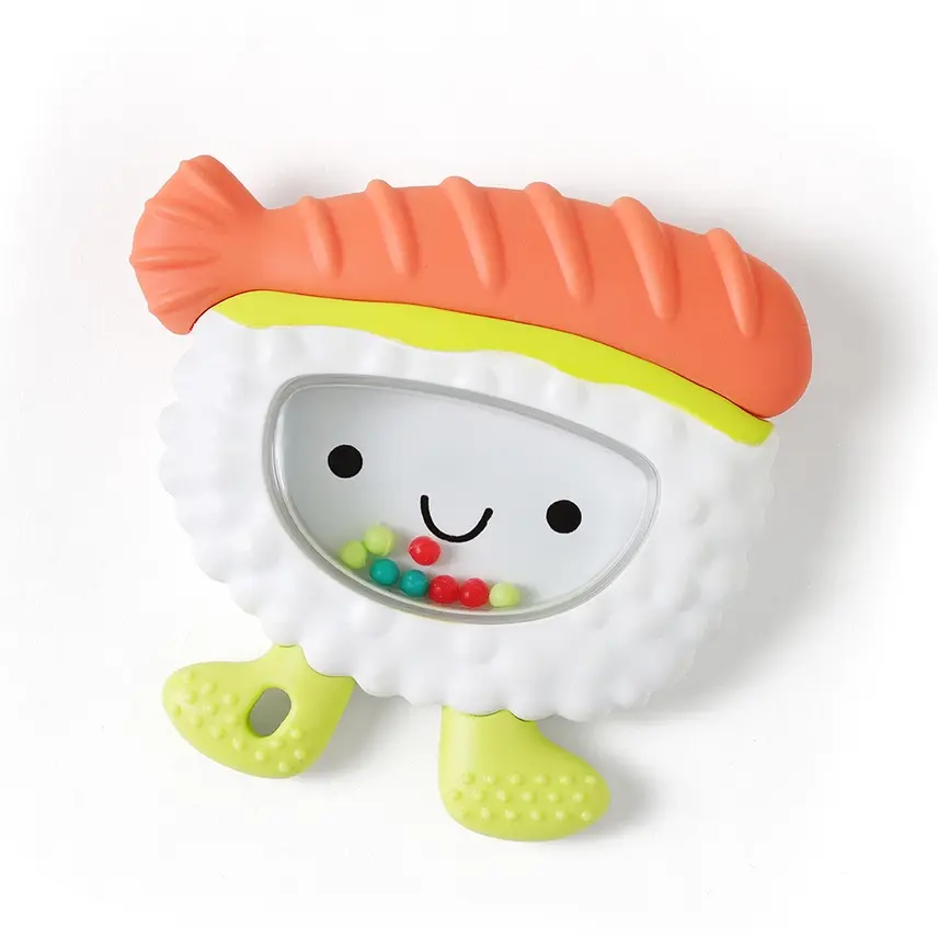 Thumbnail: Itzy Ritzy Sweetie Shake Plus Silicone Teether with Rattle