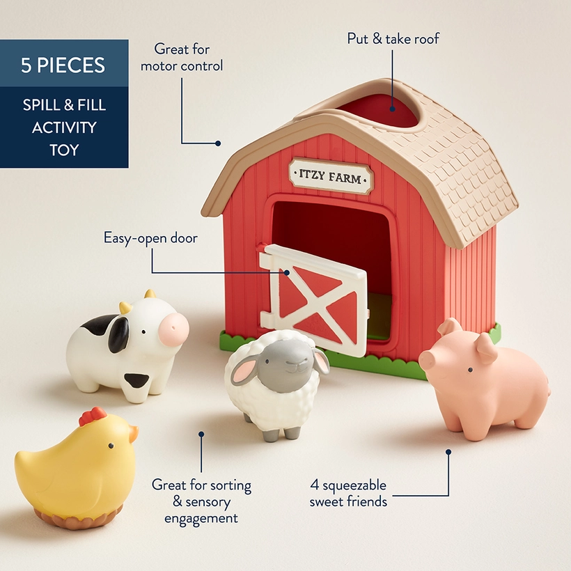 Thumbnail: Itzy Ritzy Play Spill and Fill Activity Toy - Barn