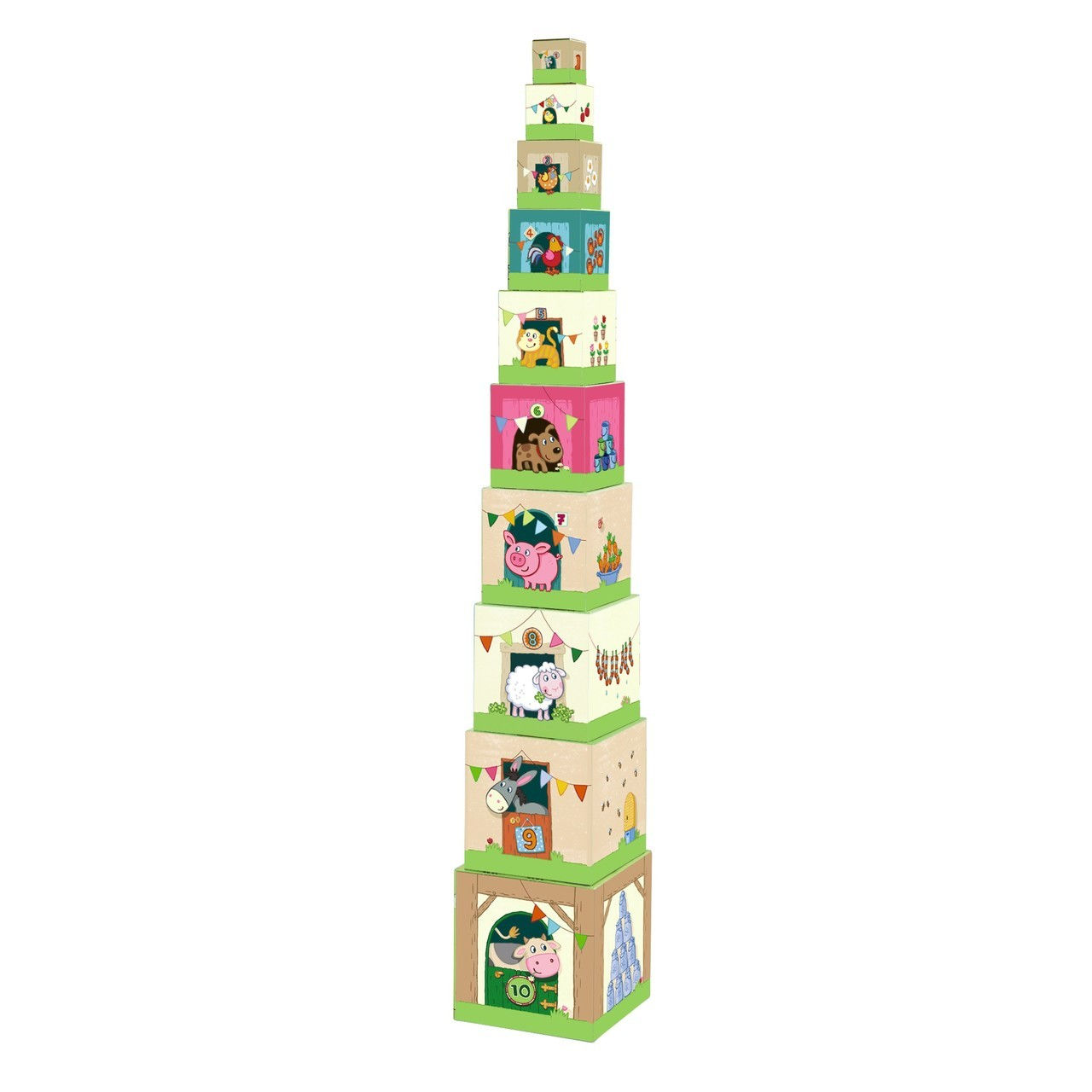 Haba On The Farm Stacking Cubes