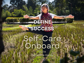 Woman practicing balance outdoors in a natural setting, symbolizing self-trust, alignment, and redefining success beyond external validation in personal growth and mental wellbeing