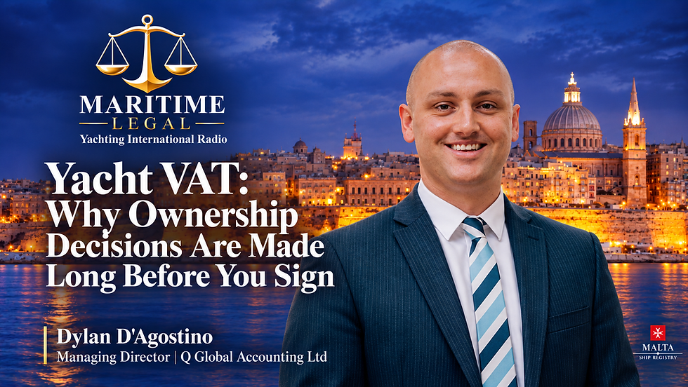 Yacht VAT: Why Ownership Decisions Are Made Long Before You Sign