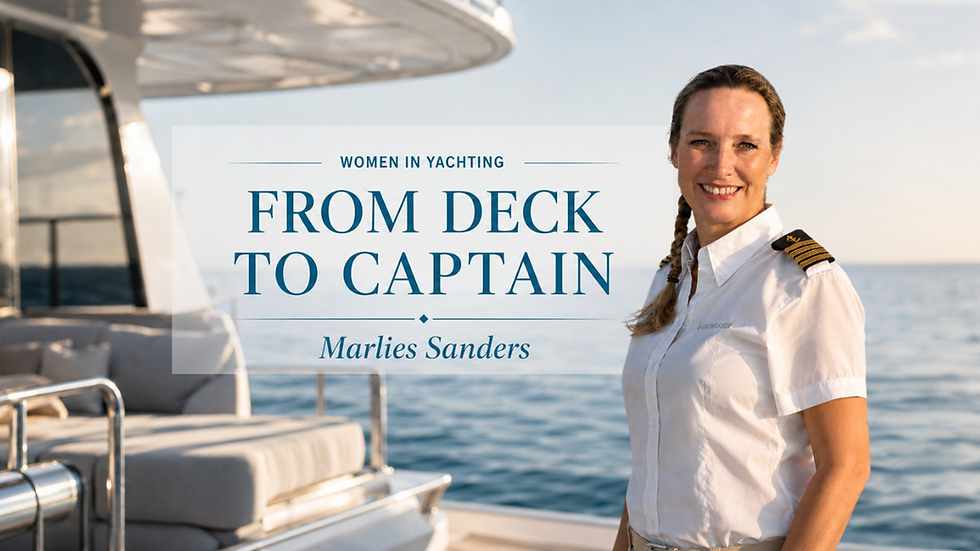 Women In Yachting: Marlies Sanders On Moving From Deck To Captain