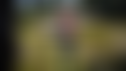 Geraldine Hardy practicing a balancing Tai Chi pose outdoors in a natural landscape, representing nervous system regulation, resilience, and grounded self-care.