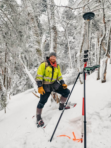 Cody Hicks Surveying in Vermont