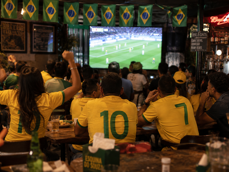Dia de jogo da copa no Brasil