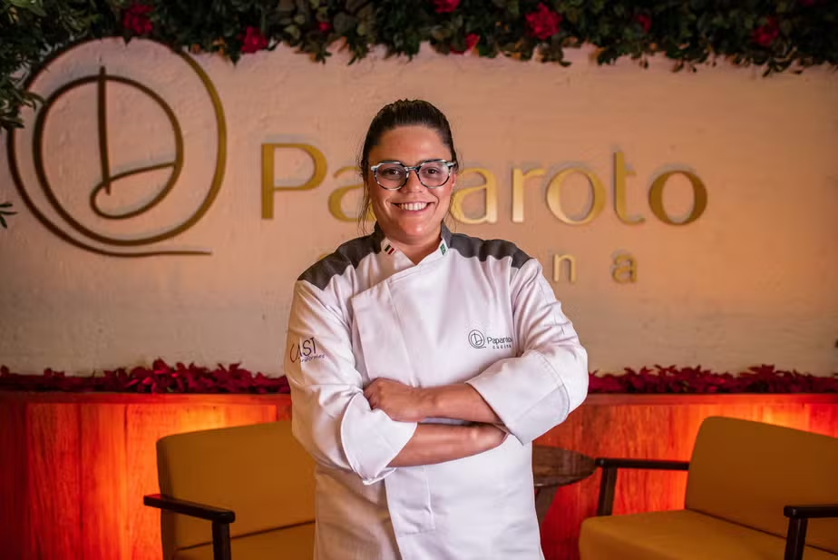 Dayse Paparoto no salão do Paparoto Cucina, exemplo de como a visibilidade do MasterChef pode se transformar em negócio sólido.