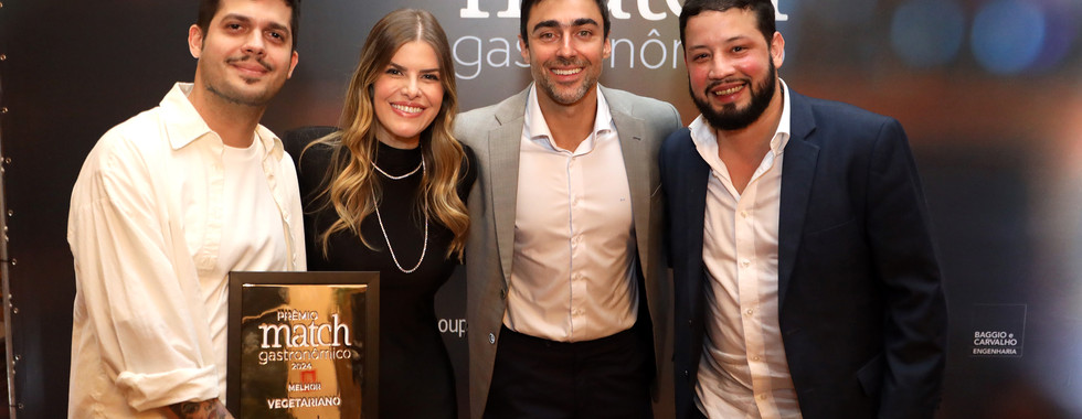 Vencedores da premiação do Match Gastronômico