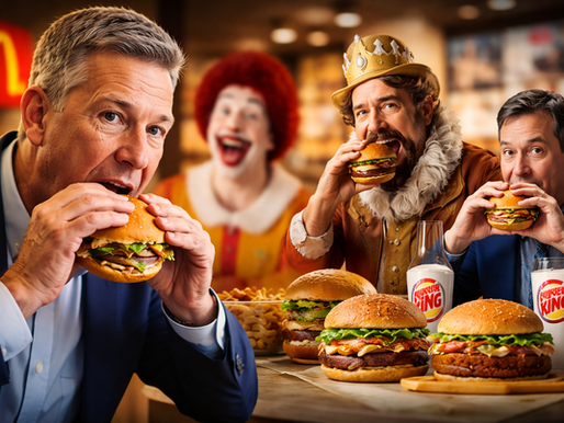 A mordida que virou espetáculo: o hambúrguer, o CEO e a guerra simbólica do fast-food