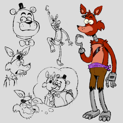 Foxy fnaf cartoon_v2