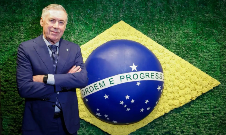 Ancelotti renova contrato com o Brasil até 2030