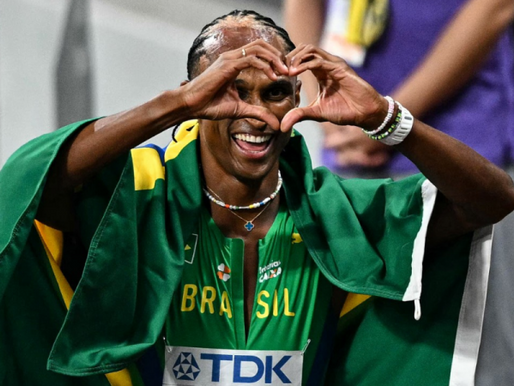 Alison dos Santos conquista a prata nos 400 m com barreira no Mundial de Tóquio