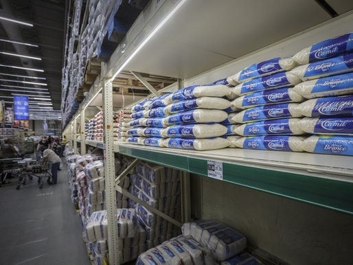 Em leilão, Conab arremata 263,37 mil toneladas de arroz importado