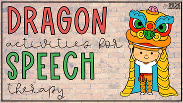 Dragon Themed Activities & Freebies for Speech Therapy
