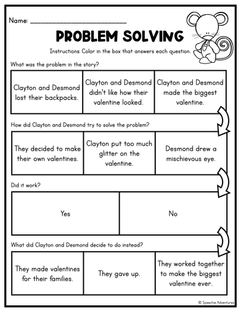 problem solving worksheet