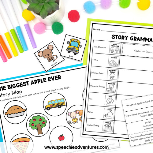 The Biggest Apple Ever Book Companion | Speechie Adventures