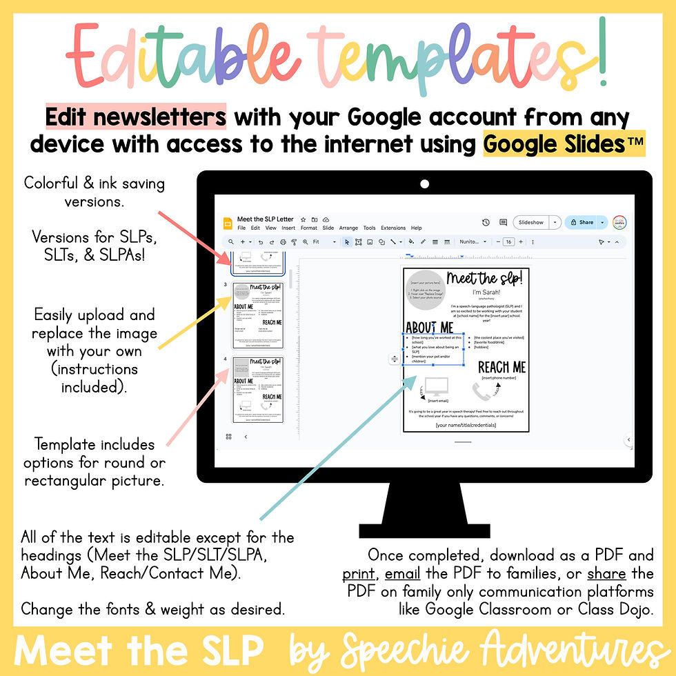 Thumbnail: Meet the SLP Introduction Letter
