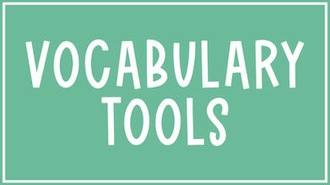 Vocabulary Tools for Speech Therapy