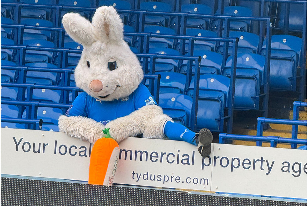 Fan favourite, Peter Burrow was kept busy fist bumping fans after every goal