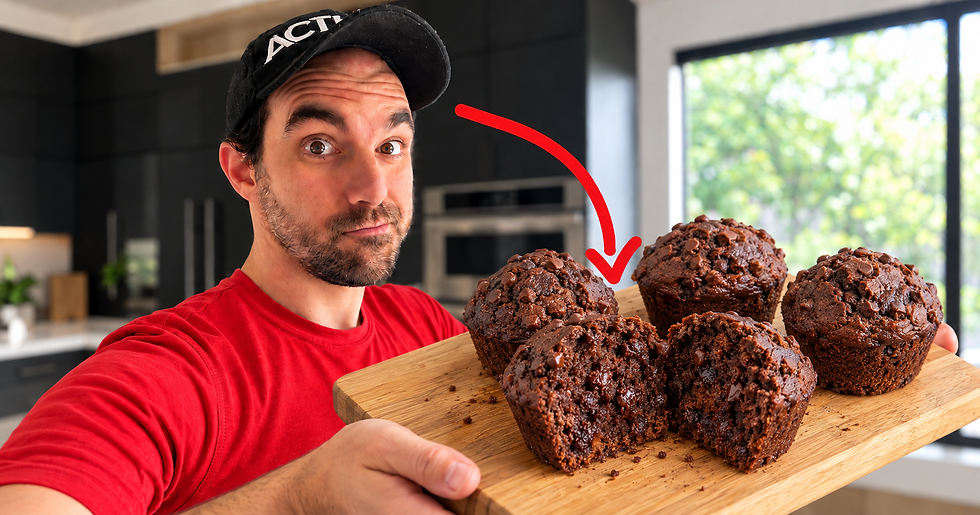 Muffins Double Chocolat Santé!