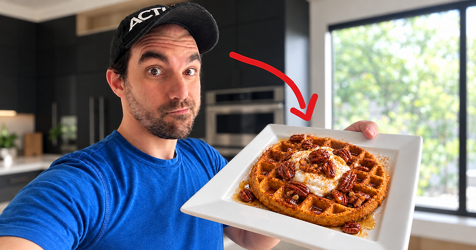 Yohann Ménard, recette Gaufre santé sans gluten