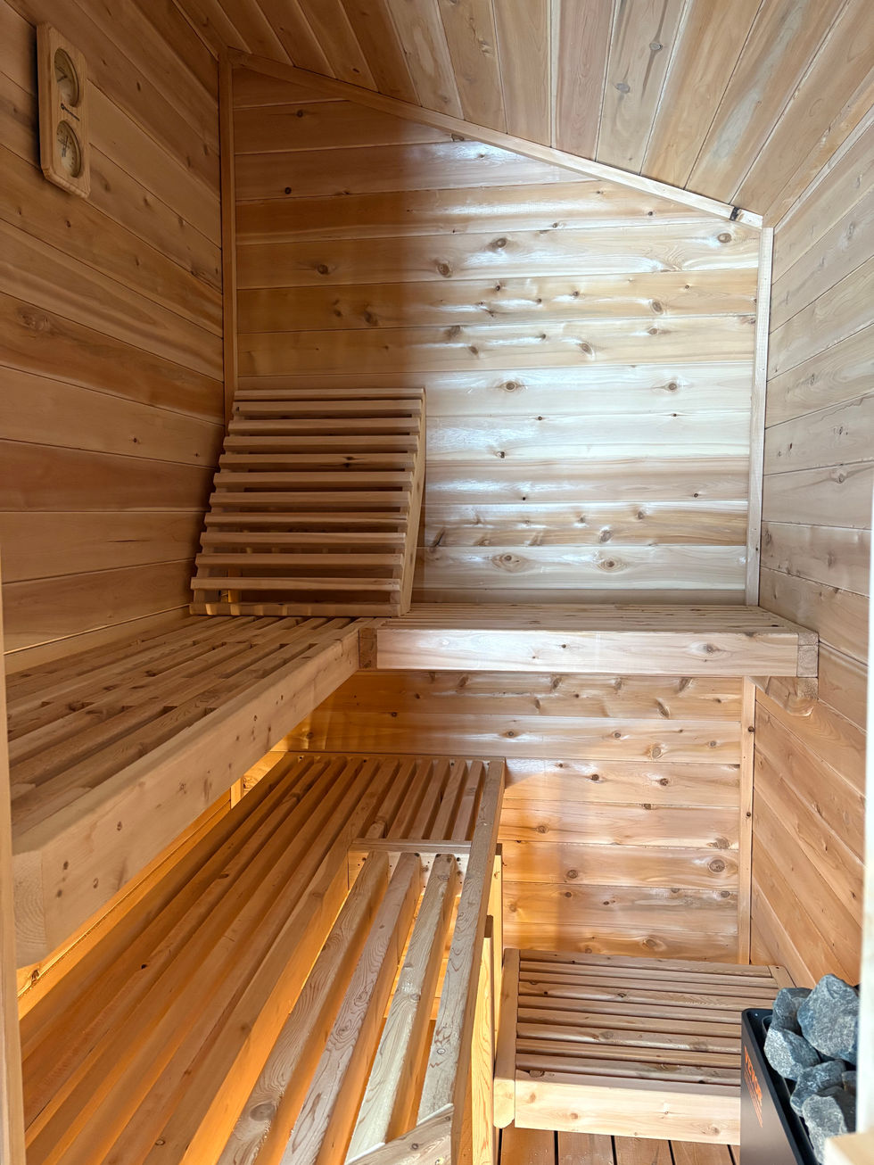 Custom cedar sauna